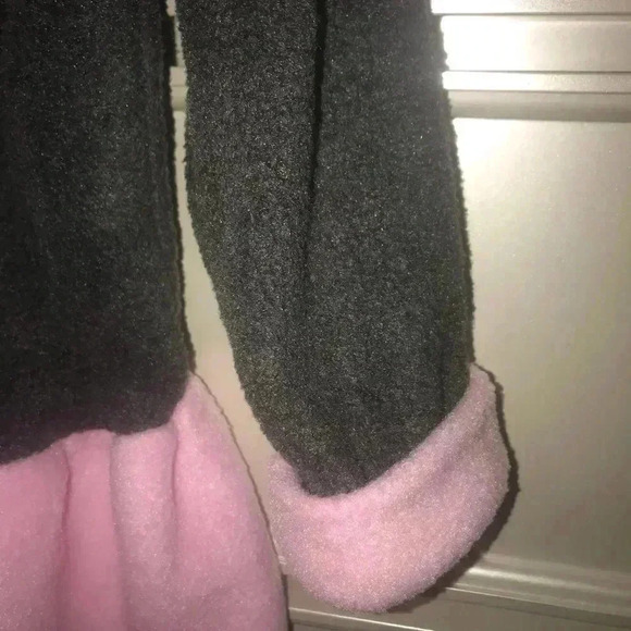 KIDS FASHION FLEECE PINK/GREY COAT SIZE 4 - Picture 4 of 6
